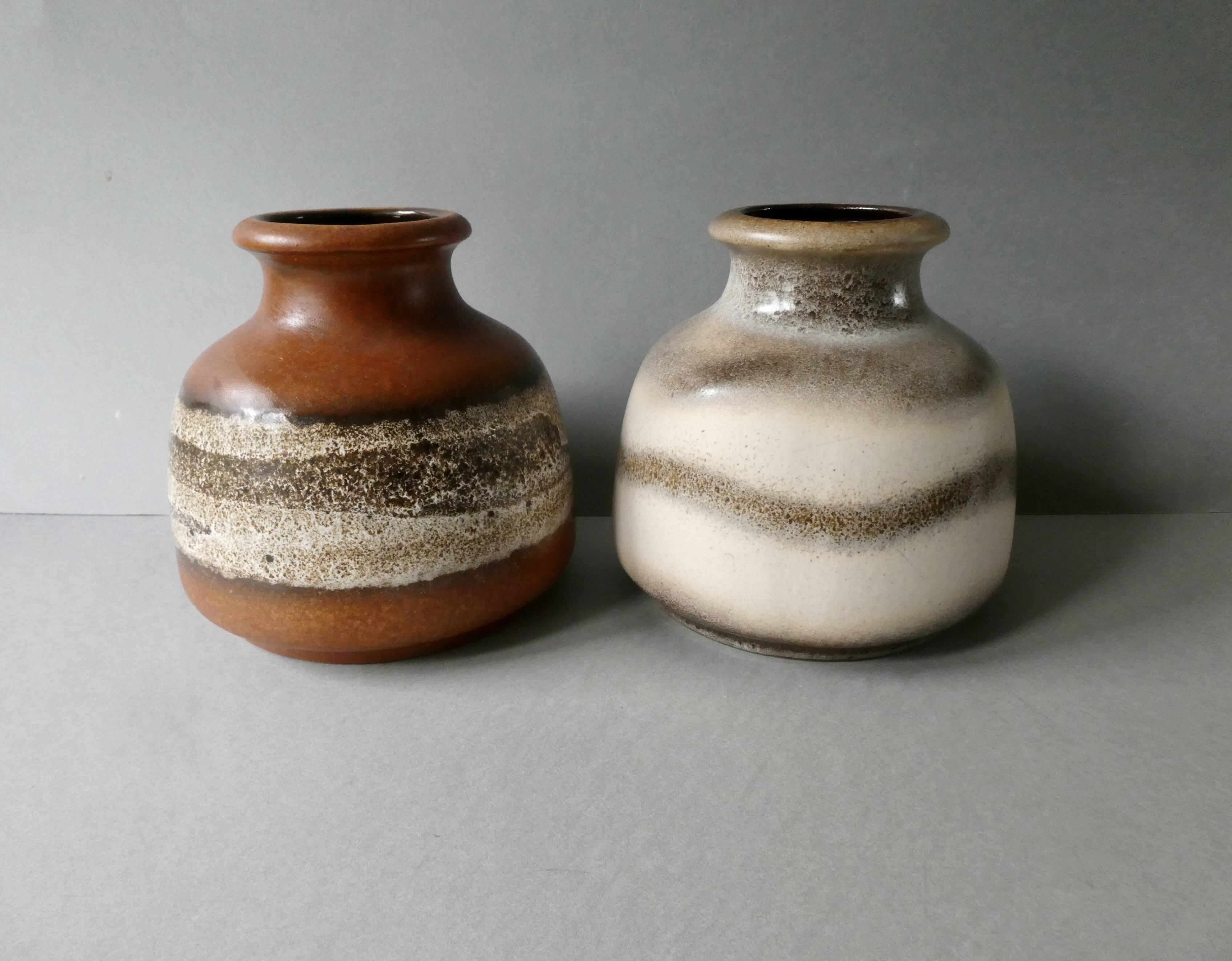 Pair of Germany vases, natural tones