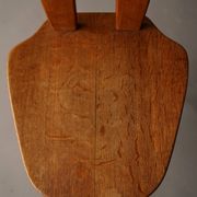 Italian oak accent chair, 1950s