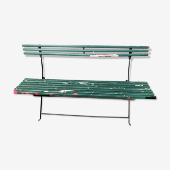 Folding exterior bench