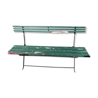 Folding exterior bench