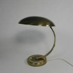 Lampe de bureau Bauhaus en laiton, modèle 6751 par Christian Dell pour Kaiser Leuchten