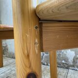 Set of 4 Daumiller pine chairs