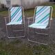 Paire de fauteuils pliants 70