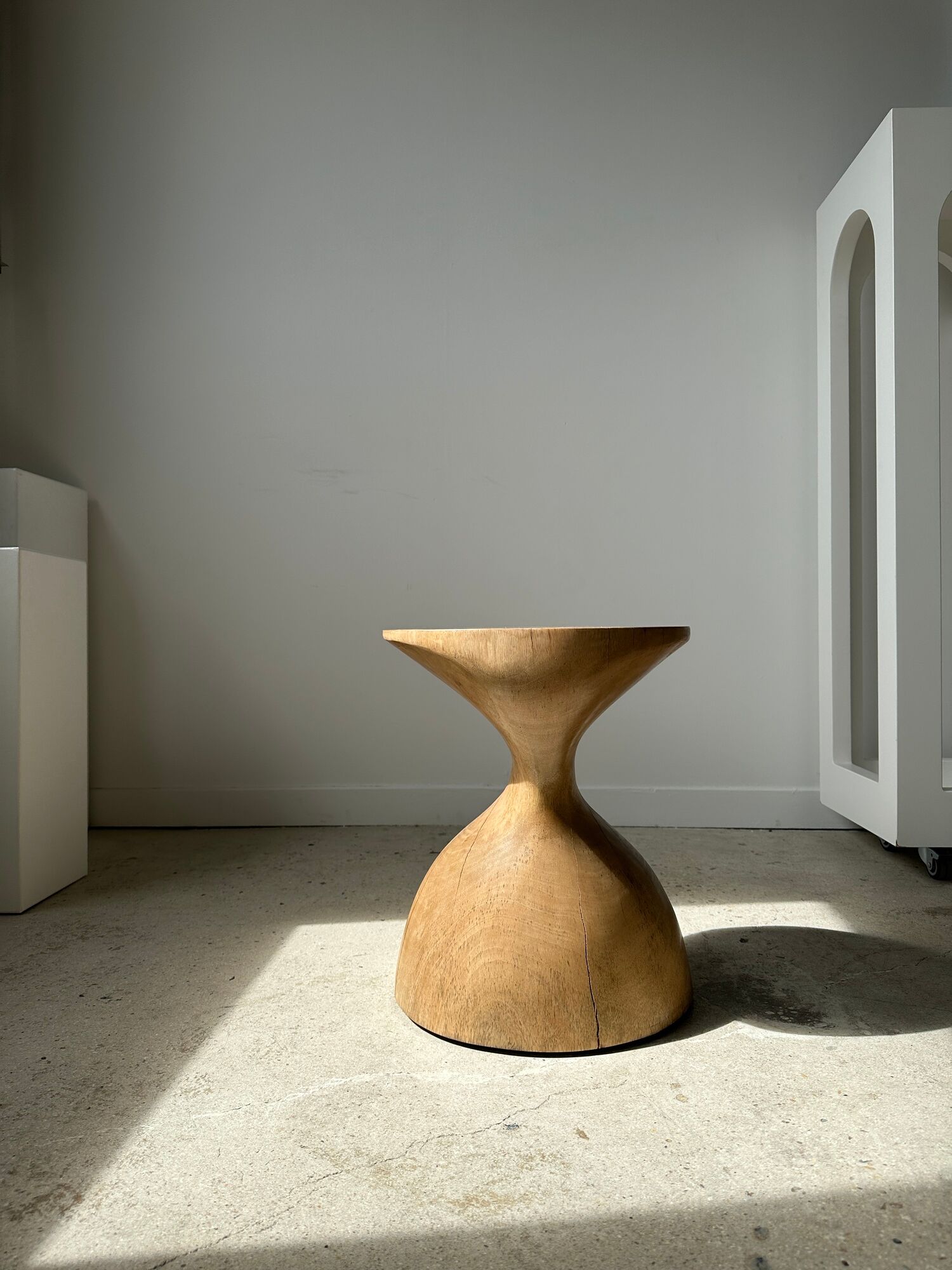 Solid wood sofa end
