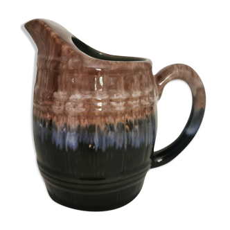 Enamelled ceramic pitcher by Alpho