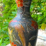 Vase cloisonné style Indien