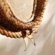 Rope mirror by Audoux-Minnet 1950