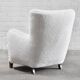 Fritz Hansen Model 1669 Lounge Chair In White Wool, Denmark 1940's