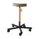 Former workshop stool - Wood and metal - Workers' manufacturing - On wheels - 1980