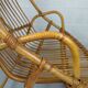 Fauteuil corbeille en rotin vintage