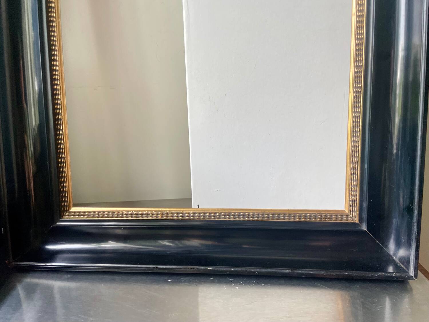 Antique Wooden Frame Black & Gold  62 cm x 49 cm