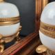 Egg box opaline on footouche