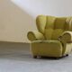 Vintage iconic large upholstered lounge / easy chair from Denmark 1930s