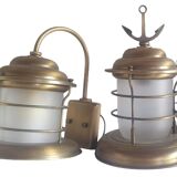Lustrarte Set of one wall light and one table lamp