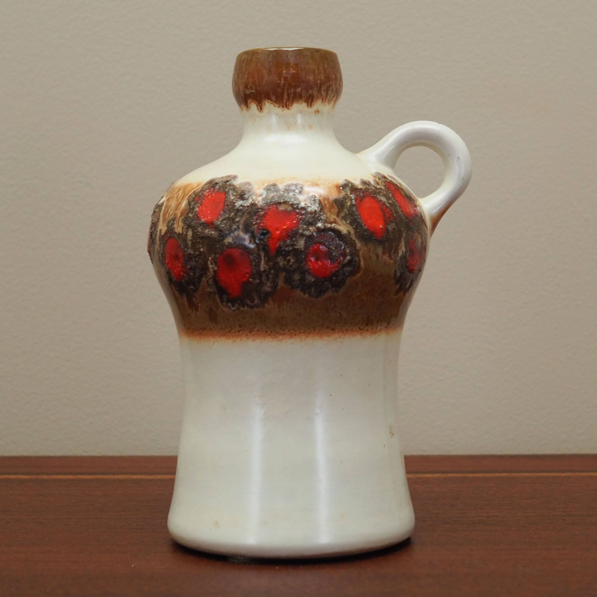Ceramic jug, German design, 1970s, manufacture: Strehla