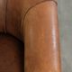 Vintage sheepskin clubchair in a beautiful cognac colour with a sturdy look
