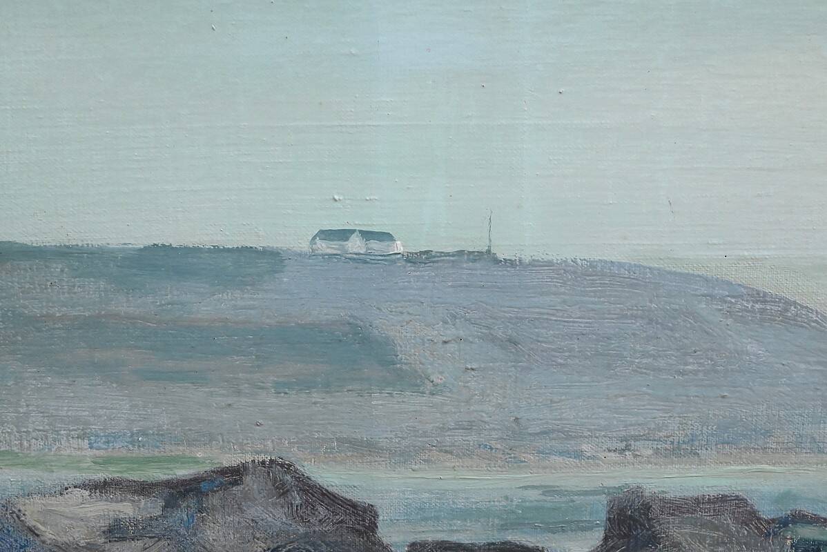 Large Painting “Les Goémoniers”, by A. Le Guen – 1969