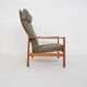 Mid-century oak high back lounge chair by Hartmut Lohmeyer for Wilkhahn, Germany 1960's