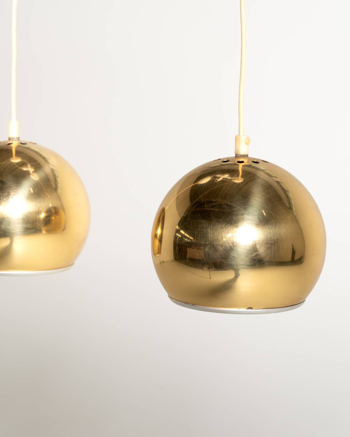 Pair of Swedish pendant lamps, 1960s/70s