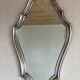 Silver baroque mirror 66x42cm