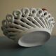 Old ceramic fruit basket vintage ceramic fruit basket barbotine