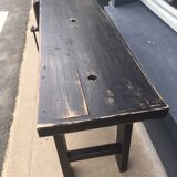 Black patinated workbench