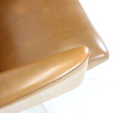 Midcentury Scandinavian Swivel Armchair, 1960s