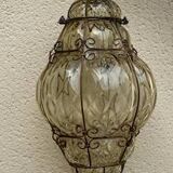 Murano Venetian type security pendant light.