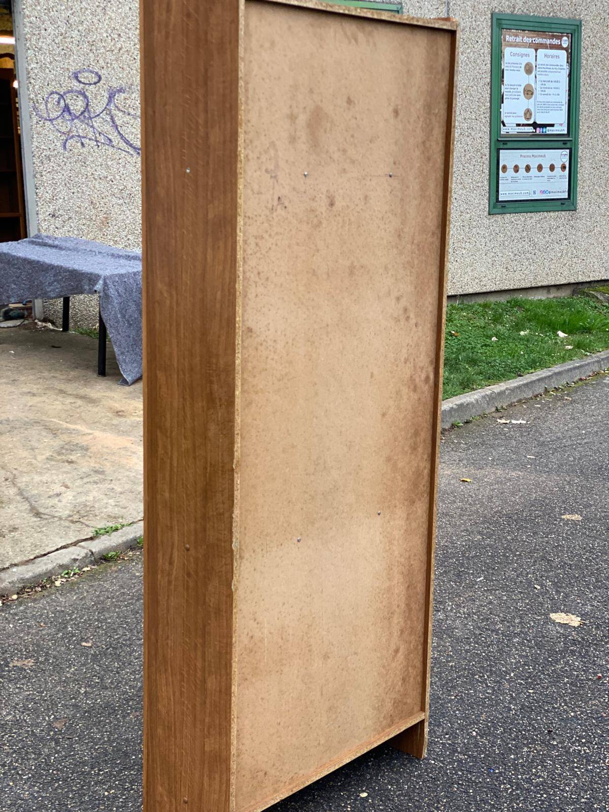 Vintage wooden shelf bookcase 80cm