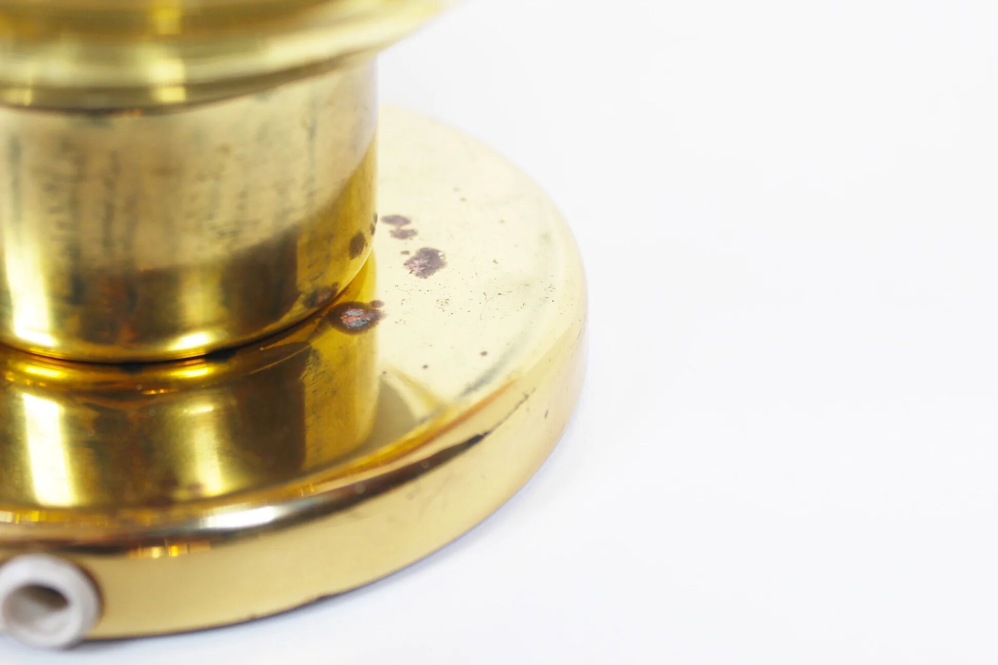 Pair of vintage brass wall lamps by Doria Leuchten