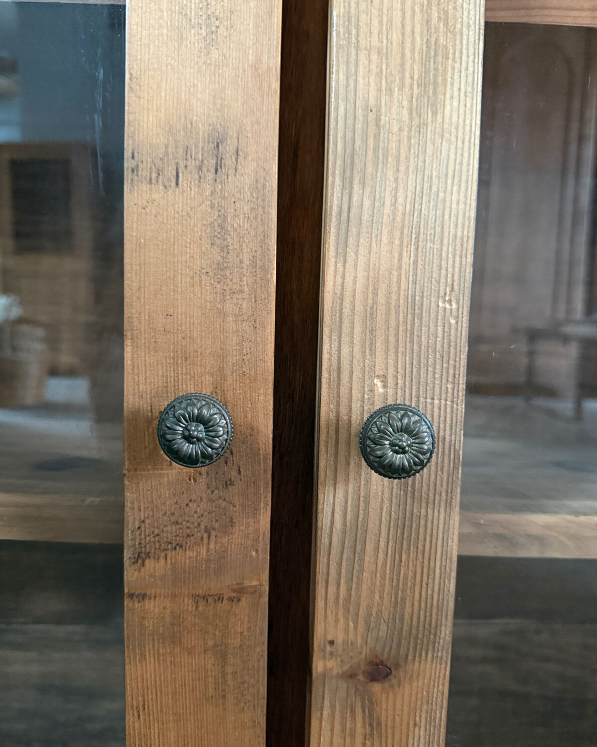 Large vintage display cabinet