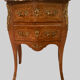 Curved wooden veneer chest of drawers Louis XV / XX century style