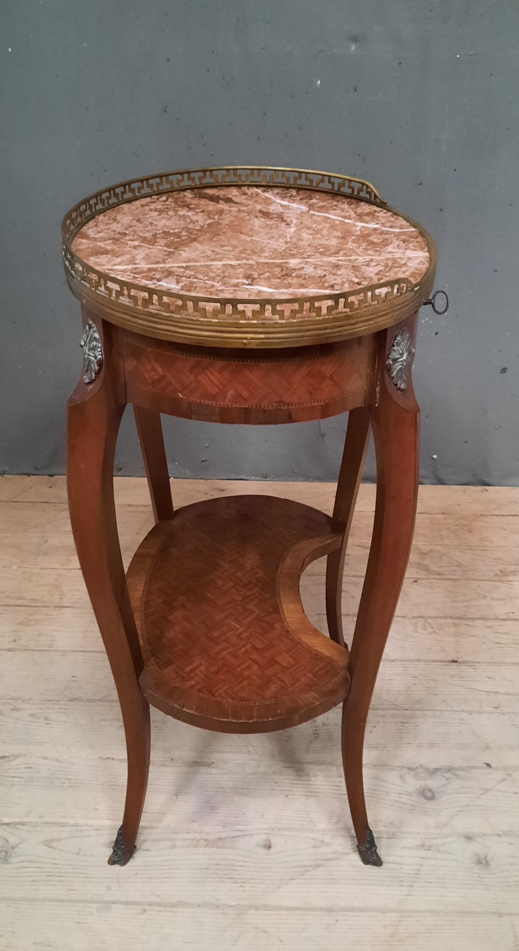 Marquetry living room table