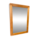 Miroir mural en pin de style scandinave, années 70