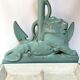 Enameled cast iron umbrella stand from the early 20th century