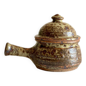 Pot en grès pyrité