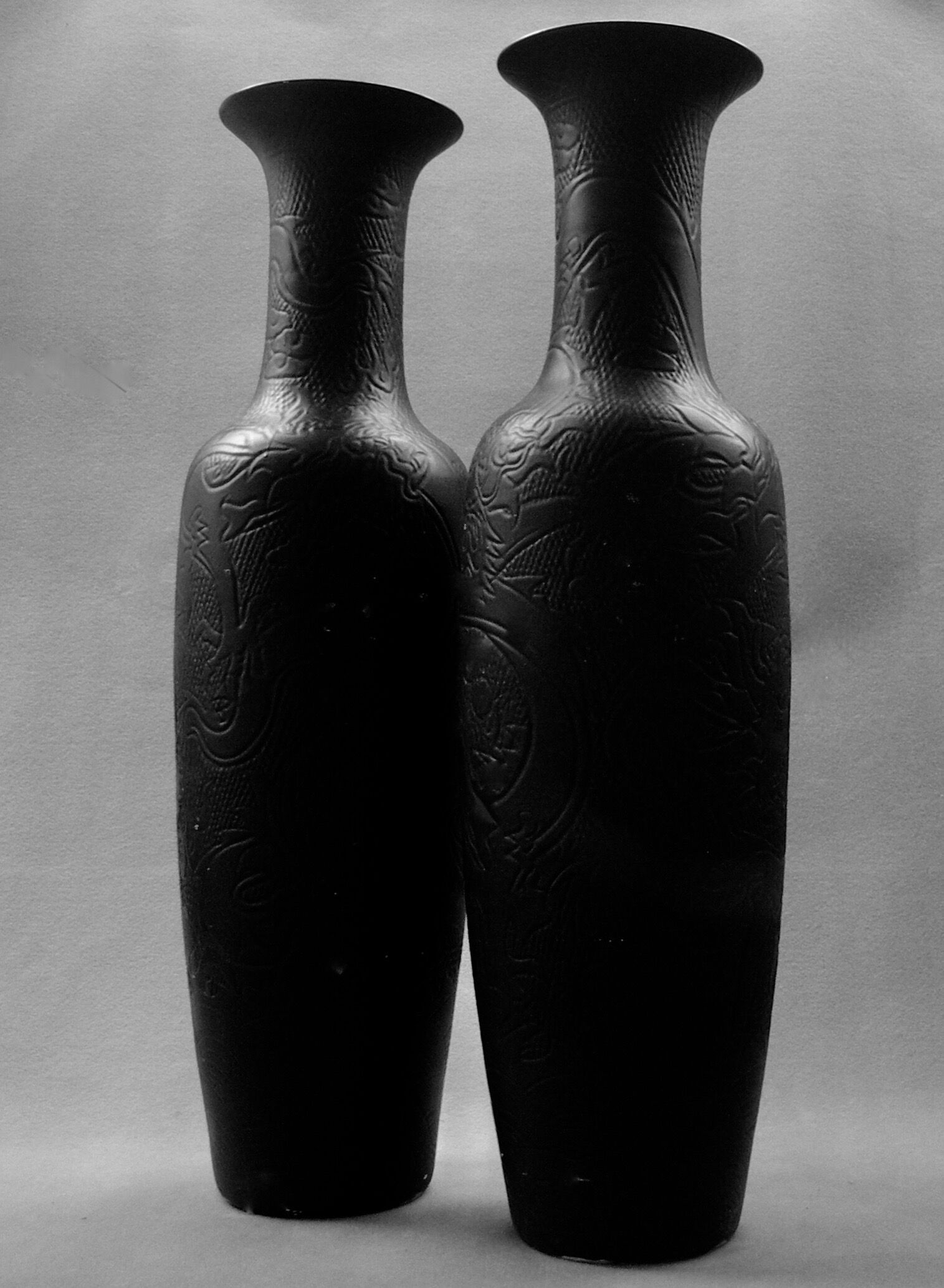 Lot of two vases "chinese" 145 cm