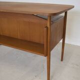 Danish Teak Desk By Gunnar Nielsen For Tibergaarden.