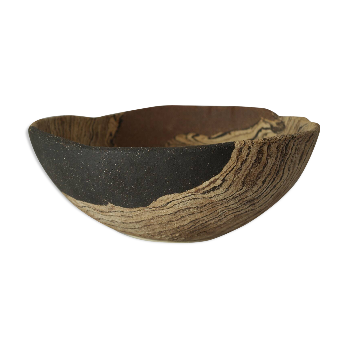 Vide poche coupe Céramique d'Art grès sable XXI