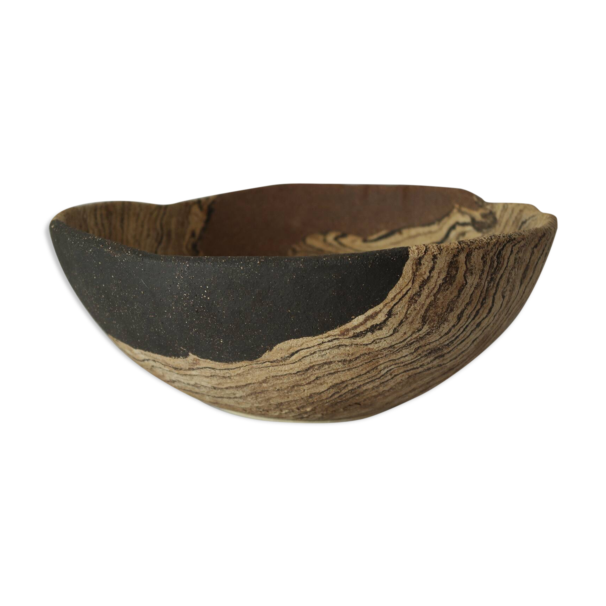 Vide poche coupe Céramique d'Art grès sable XXI