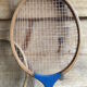 Duo de 2 raquettes de badmington anciennes en bois