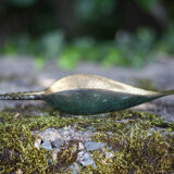 Brass ashtray, fish saw, modernist, decoration