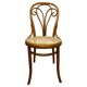 Curved wooden dining chair by Löbl Wieisskirchen