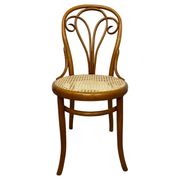 Curved wooden dining chair by Löbl Wieisskirchen