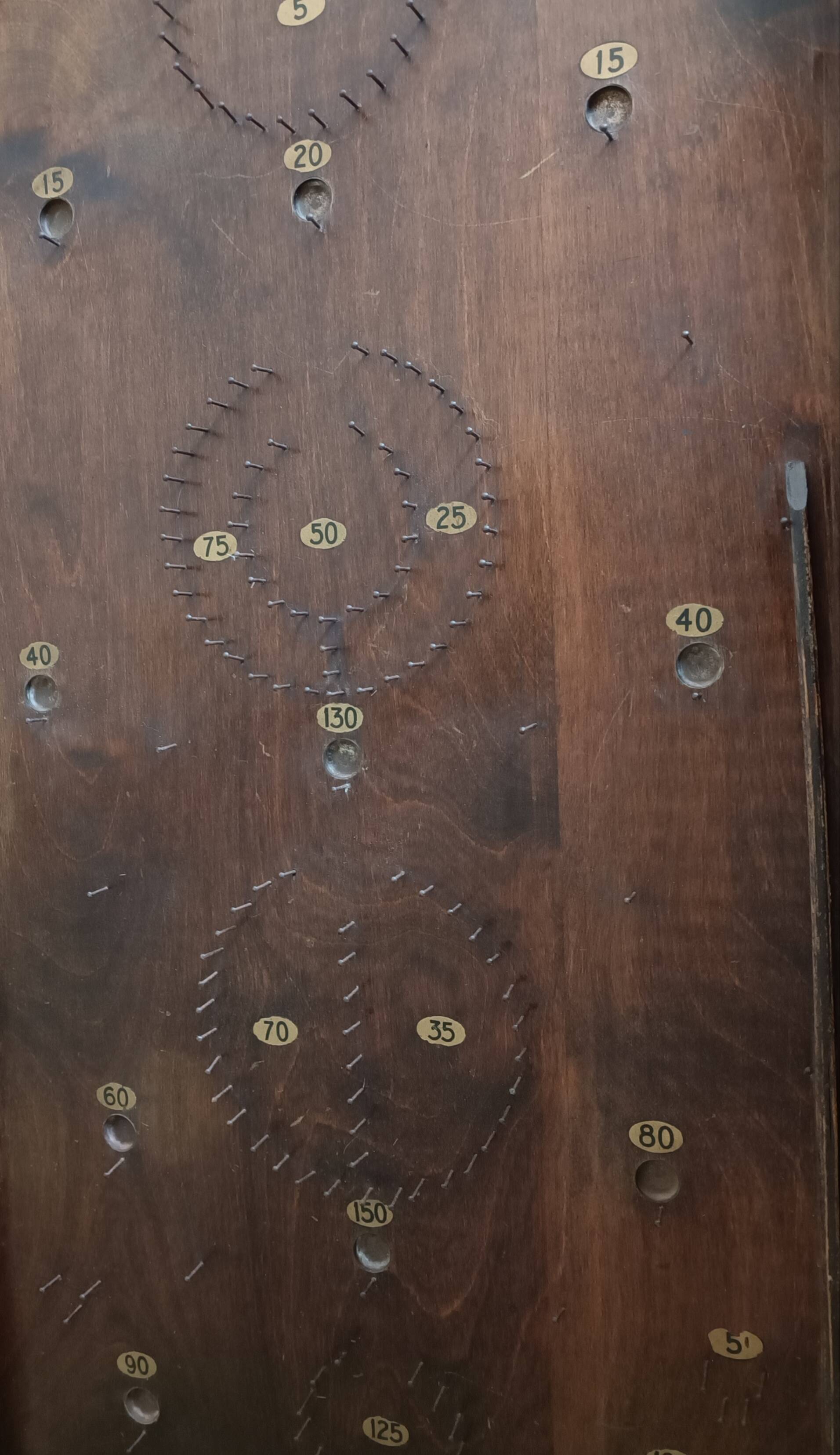 Old marble game Bagatelle