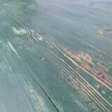 Old green farm table