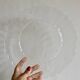 Vintage dessert service in clear glass