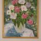 Original Oil on Canvas – “Large Bouquet” by JJ – Signed, Framed 65 × 77 cm