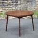 Round wooden table with 1 extension, wooden dining table, dining room table, kitchen table