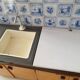 70s sheet metal doll kitchen